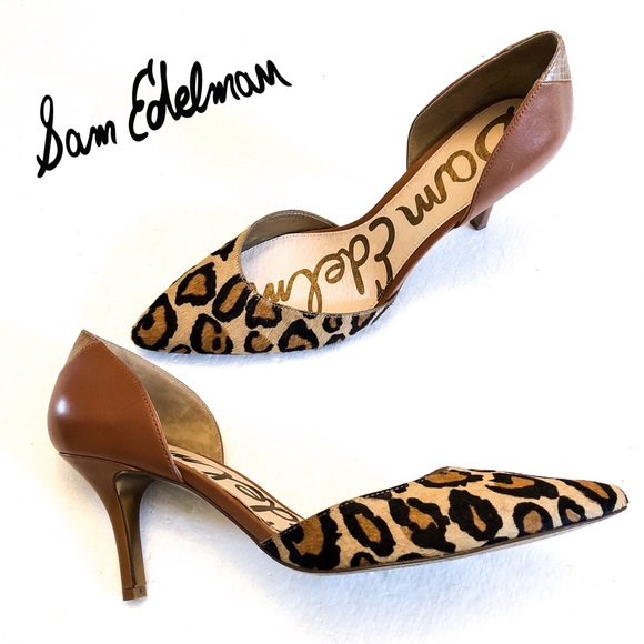 Sam Edelman Shoes - Sam Edelman Opal D’Orsay Leopard Print Heel 10